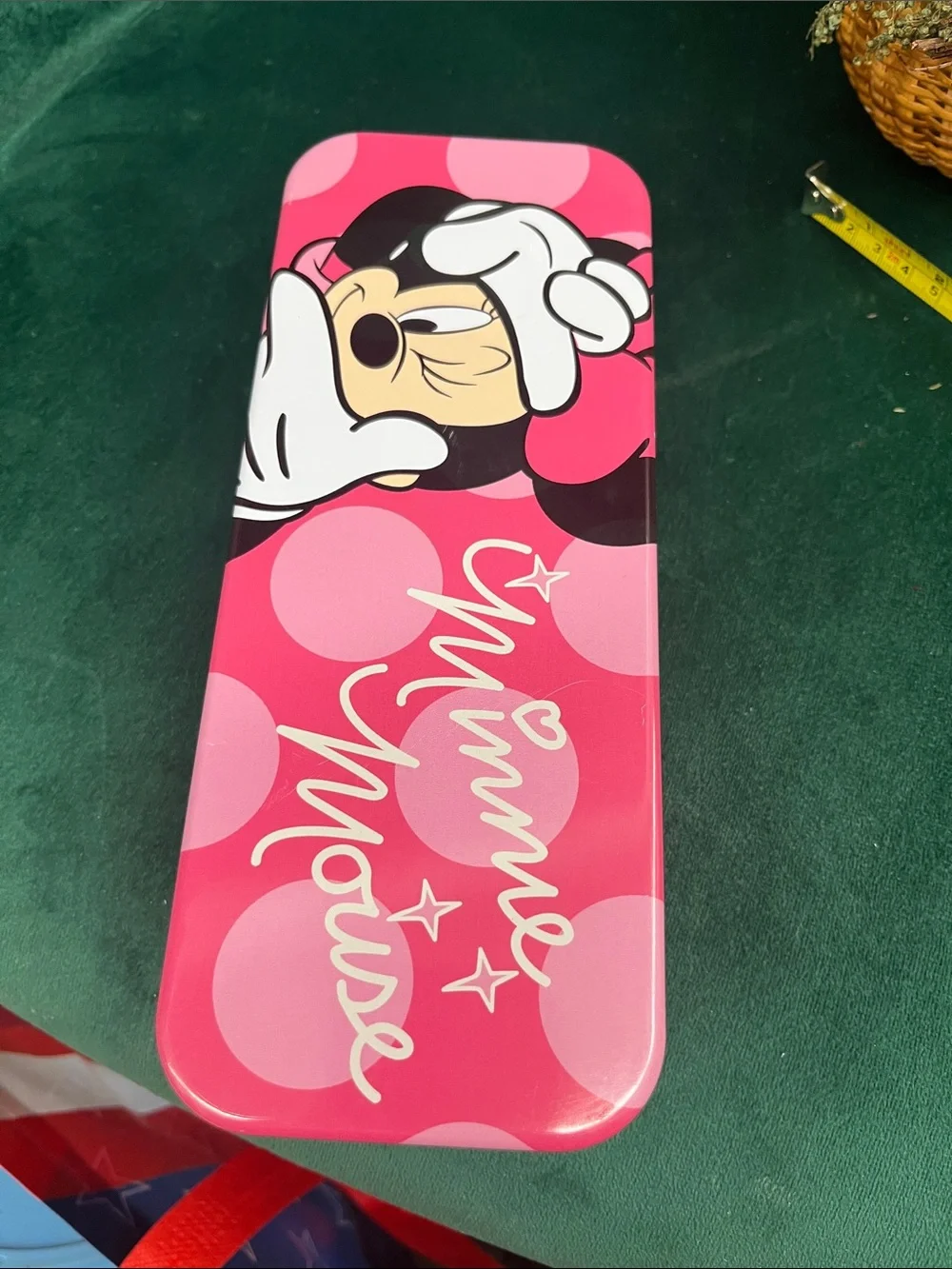Disney Minnie Mouse Pink Polka Dot Pencil Case